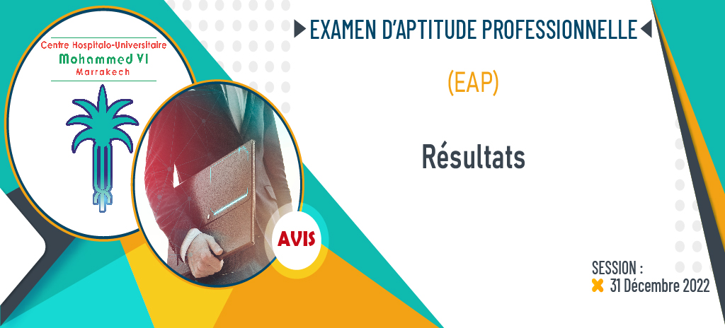 Résultats de l'Examen d'Aptitude Professionnelle - Session 31/12/2022