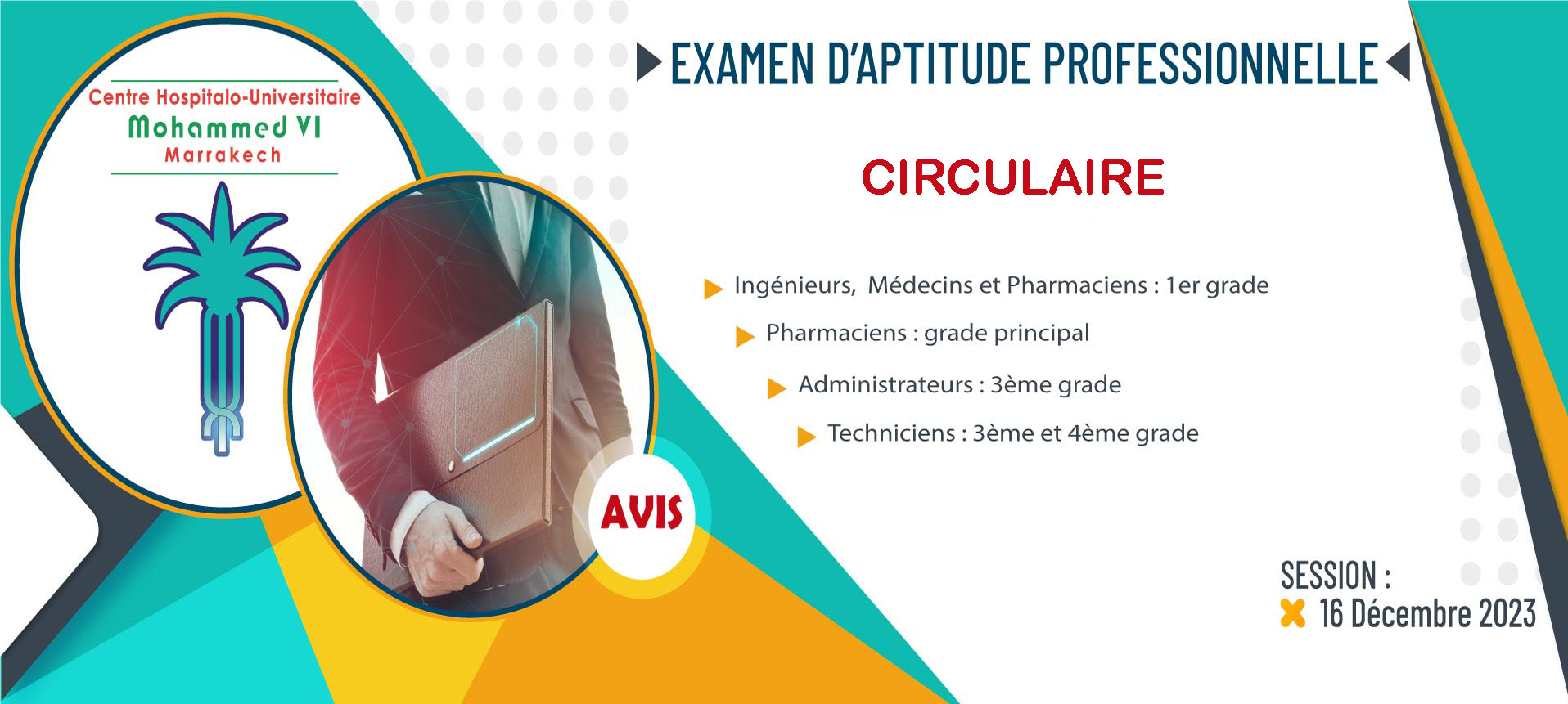 La circulaire d'examen d'aptitude professionnelle - Session: 16 Décembre 2023