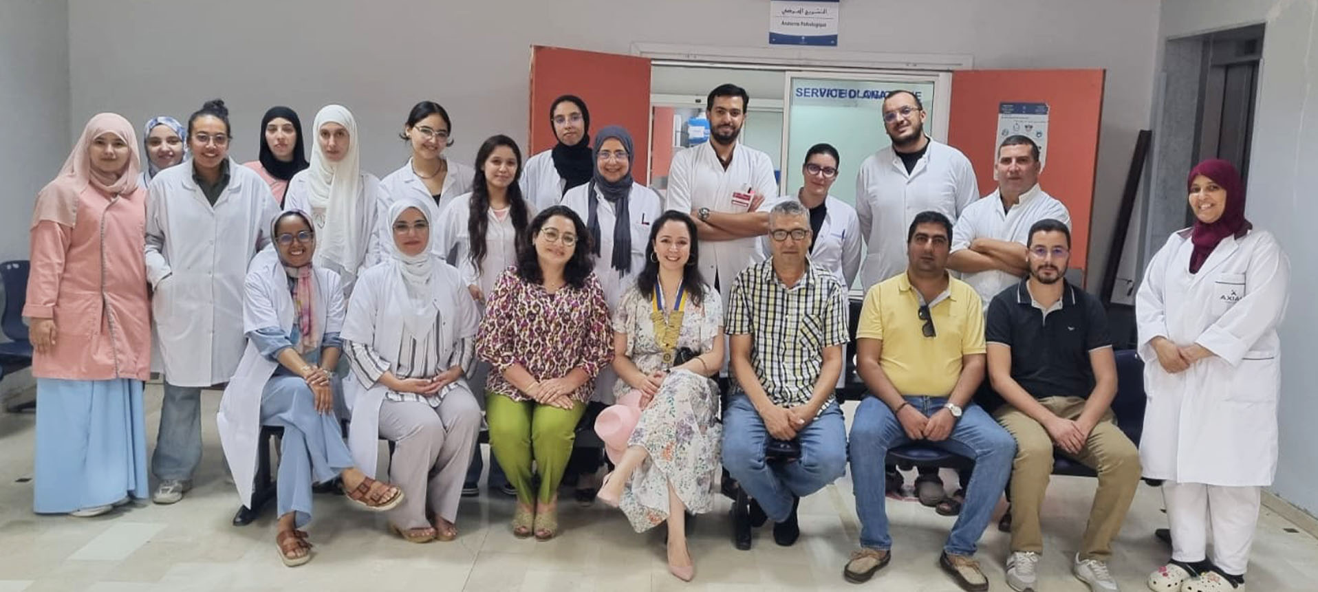 Visite du Rotary Club Marrakech Ménara à l’hôpital ARRAZI pour soutenir la lutte contre le cancer