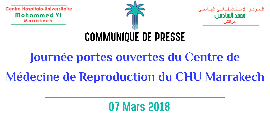 Journée portes ouvertes du Centre de Médecine de Reproduction du CHU Marrakech