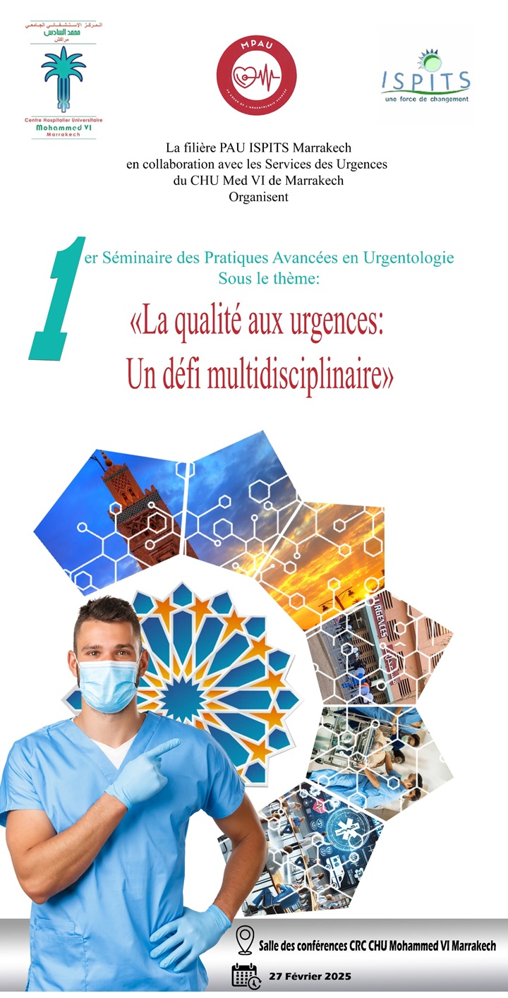 Affiche Premier Seminaire Pratiques Avancees Urgentologie 14022025