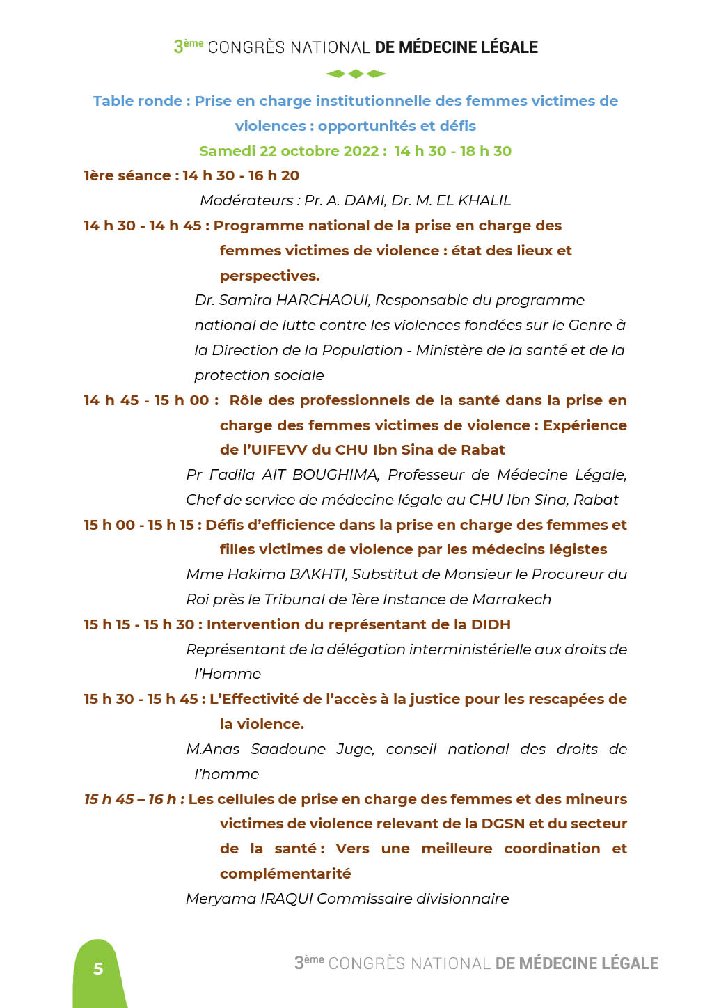 3eme Congres Medecine legale 2022 6