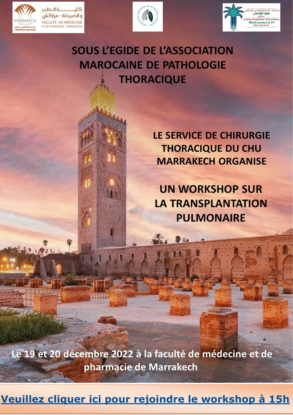 Affiche Chirurgie Thoracique workshop 19et20 dec2022