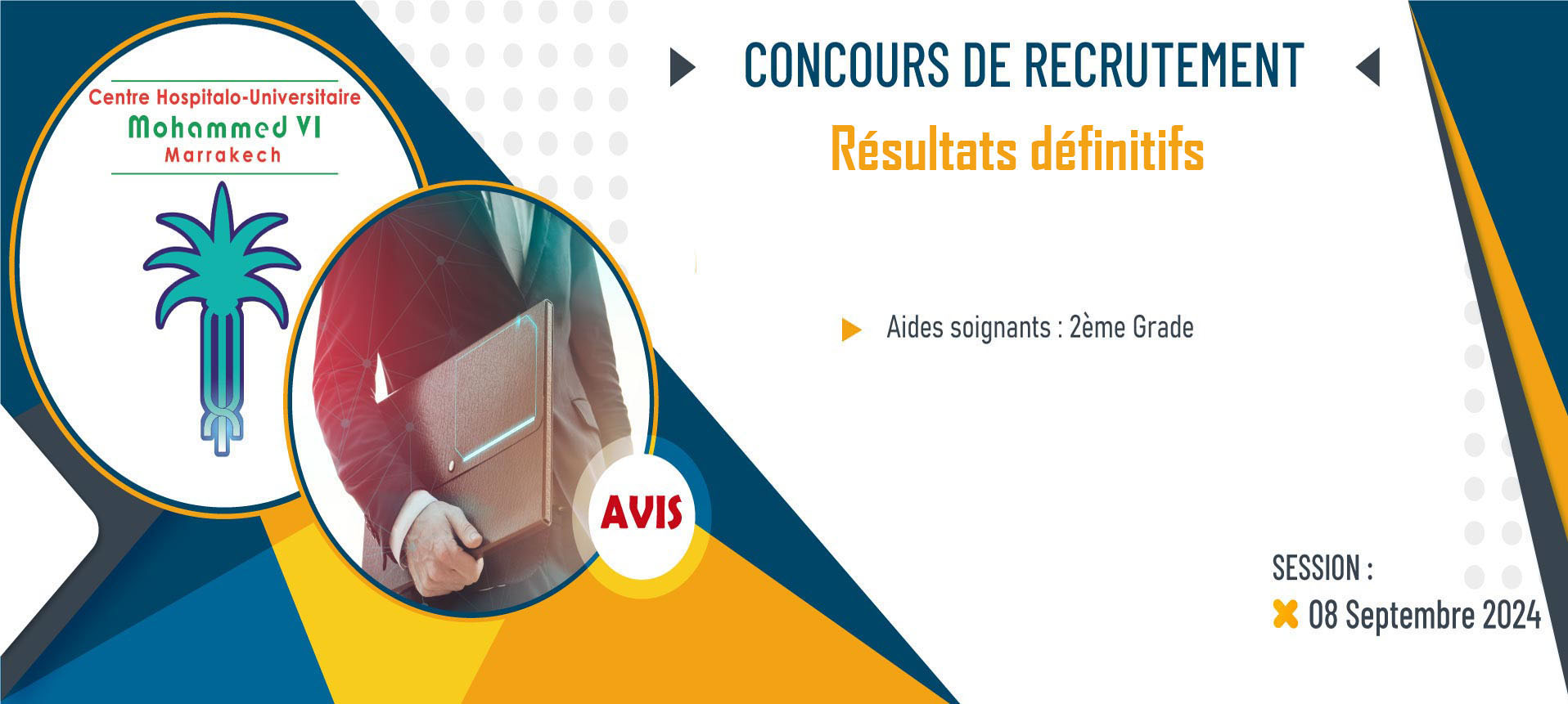 Résultat définitif du concours de recrutement des adjoints techniques - Session 08 Septembre 2024