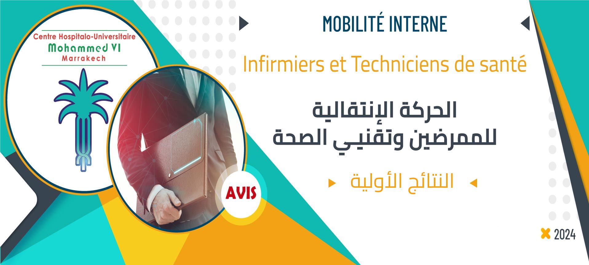 النتائج الأولية للحركة الإنتقالية الخاصة بفئة الممرضين وتقنيي الصحة برسم سنة 2024