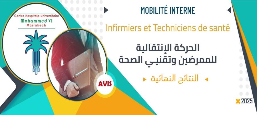النتائج النهائية للحركة الانتقالية الخاصة بفئة الممرضين وتقنيي الصحة برسم سنة 2025